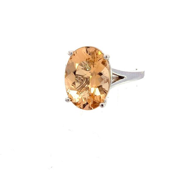 Natural Citrine Ring 6.5 14k W Gold 6.48 Cts Certified $3,950 310628 - Picture 3 of 16